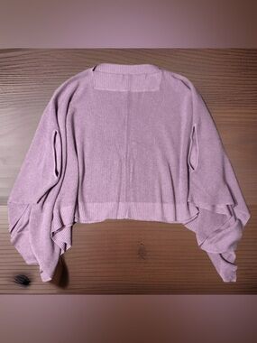 Lululemon Forward Flow Poncho Sweater Women One Size Pink Tight Knit Casual Wear